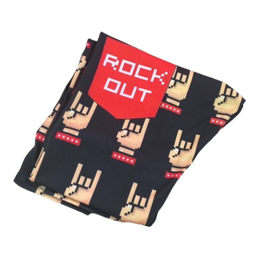 KToo Womens Juniors Leggings Size Medium Rock Out Pixels NEW